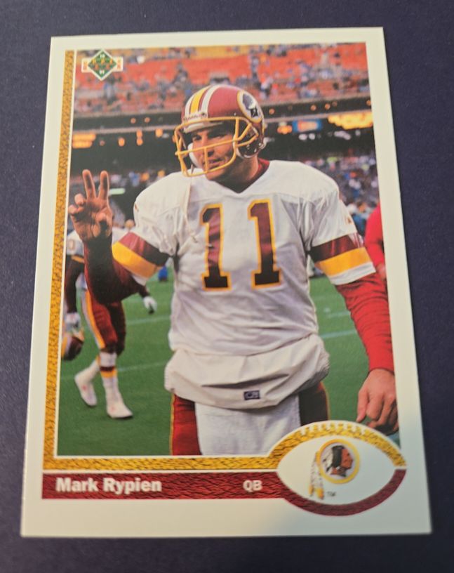 1991 Upper Deck #280 Mark Rypien Washington Redskins — front
