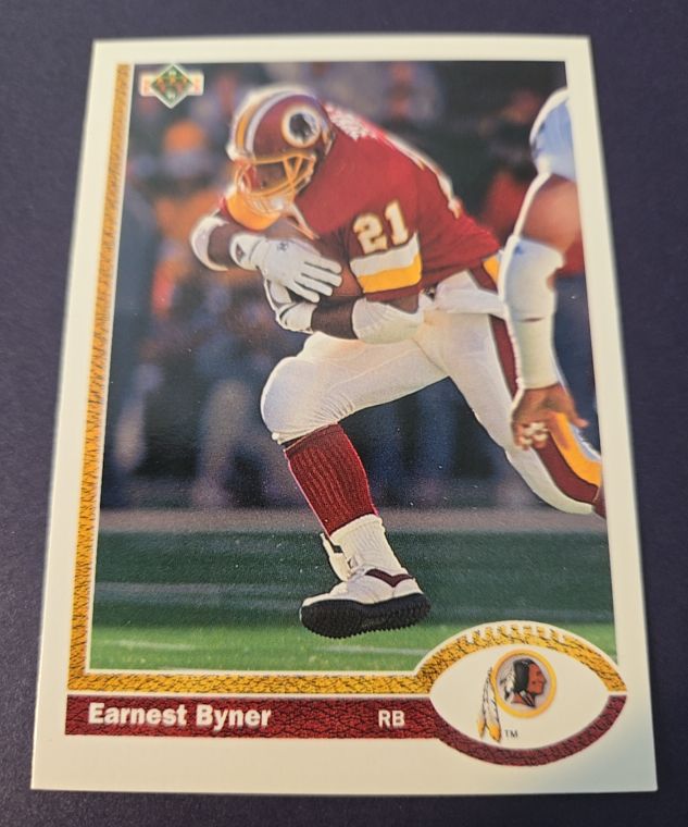 1991 Upper Deck #104 Earnest Byner Washington Redskins — front