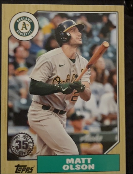 2022 Topps 1987 Baseball #T87-25 Matt Olson — front