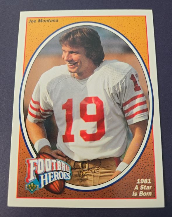 1991 Upper Deck Football Heroes #2 Joe Montana — front