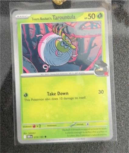 2025 Pokémon Destined Rivals #019 Team Rocket's Tarountula — front