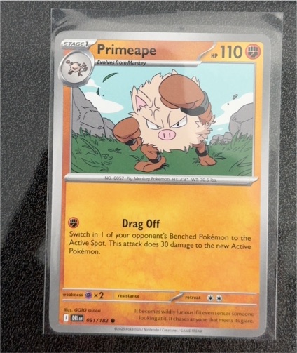 2025 Pokémon Scarlet & Violet Destined Rivals #091 Primeape — front