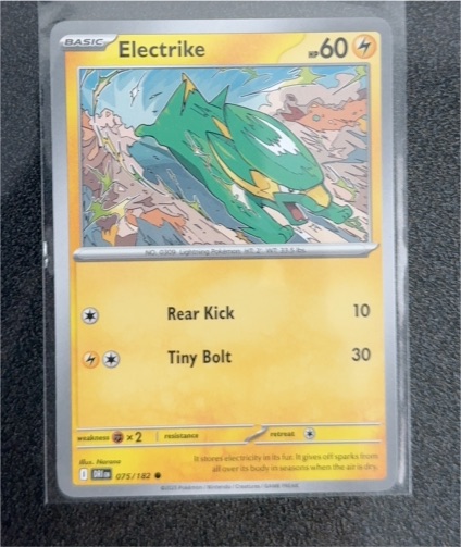 2025 Pokémon SV10 Destined Rivals #075 Electrike — front