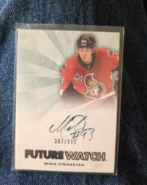 2011-12 Upper Deck SP Authentic #227 Mika Zibanejad Future Watch Auto — front