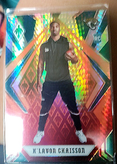 2020 Panini Phoenix #150 K'Lavon Chaisson Fire Burst Rookie — front
