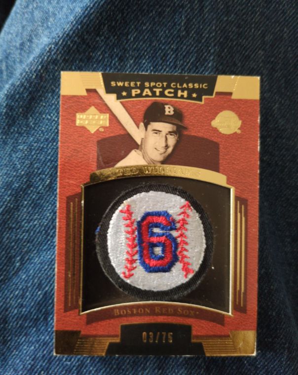 2004 Upper Deck Sweet Spot Classic Patch Ted Williams — front