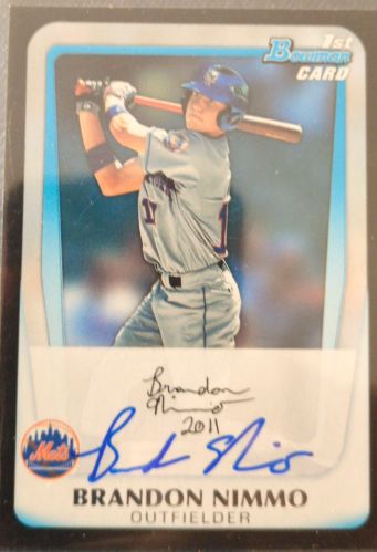 2011 Bowman Draft Picks & Prospects #BDPP63 Brandon Nimmo — front