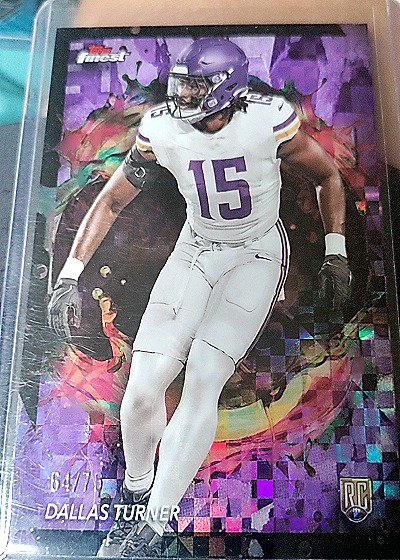 2024 Topps Finest #286 Dallas Turner — front
