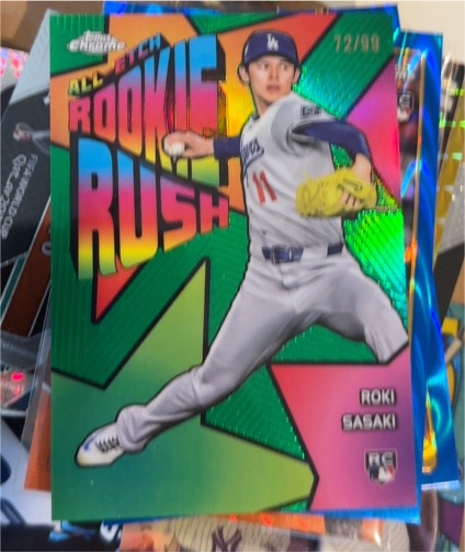 2025 Topps Chrome All-Etch Rookie Rush #CERR-10 Roki Sasaki — front