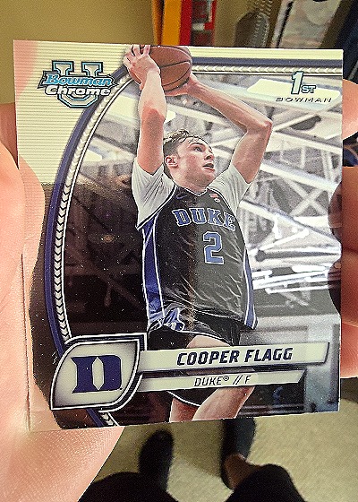 2024 Bowman University Chrome #16 Cooper Flagg — front