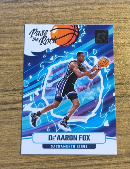 2024-25 Panini Donruss #6 De'Aaron Fox Pass the Rock — front