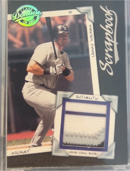 2001 Donruss Class of 2001 Scrapbook #SB-16 Larry Walker — front