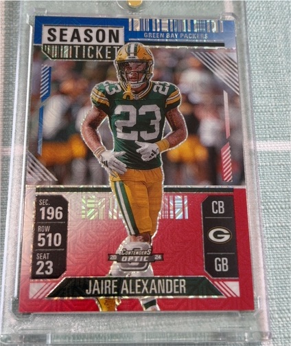 2024 Panini Contenders Optic Season Ticket #23 Jaire Alexander — front
