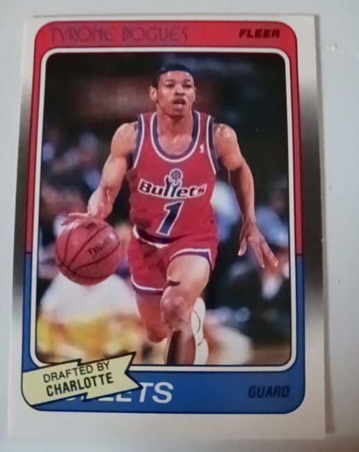 1988 Fleer #13 Tyrone Bogues — front