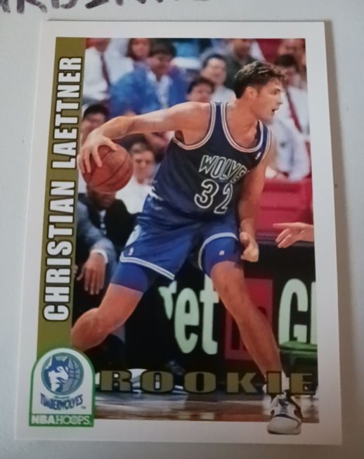1992-93 NBA Hoops #421 Christian Laettner — front
