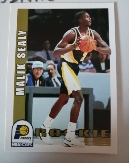 1992-93 Hoops #399 Malik Sealy Rookie Indiana Pacers — front