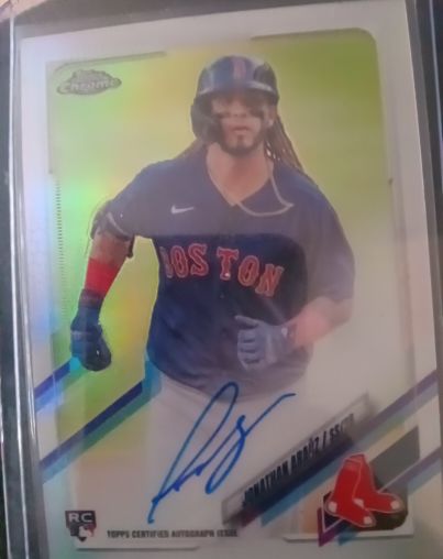 2021 Topps Chrome #RA-JAR Jonathan Arauz Rookie Autographs — front
