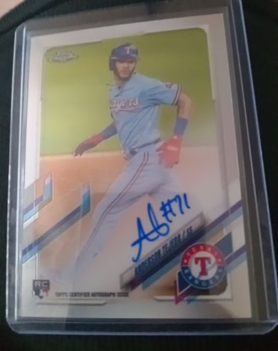 2021 Topps Chrome Rookie Autographs #RA-AT Anderson Tejeda — front