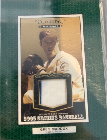 2005 Upper Deck Origins Old Judge #OJ-GM Greg Maddux — front
