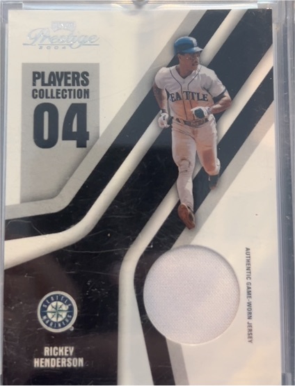 2004 Playoff Prestige Players Collection #04 Rickey Henderson — front