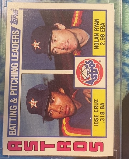 1984 Topps #66 Nolan Ryan, Jose Cruz — front
