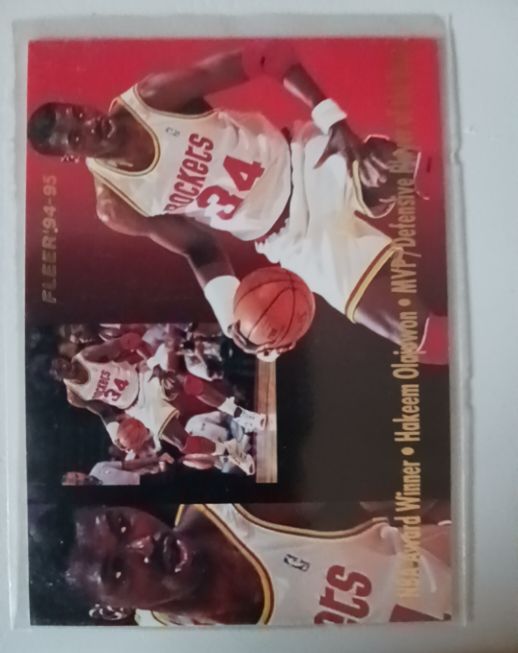 1994-95 Fleer #3 Hakeem Olajuwon NBA Award Winners — front