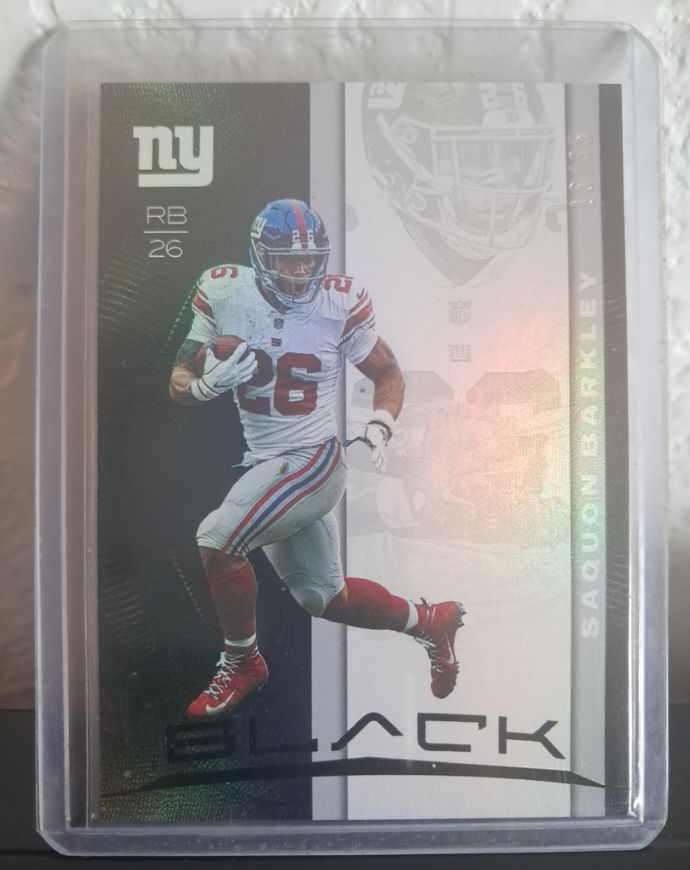 2019 Panini Black #26 Saquon Barkley — front
