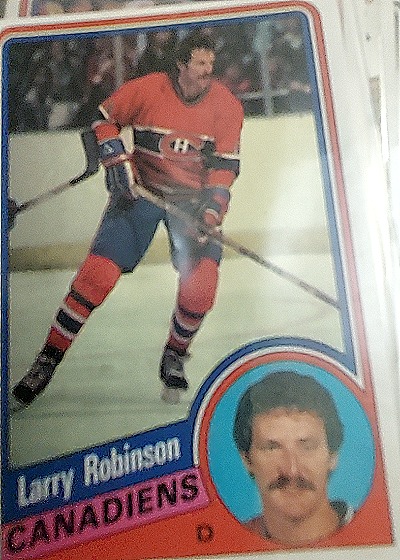 1984-85 Topps #82 Larry Robinson Montreal Canadiens — front