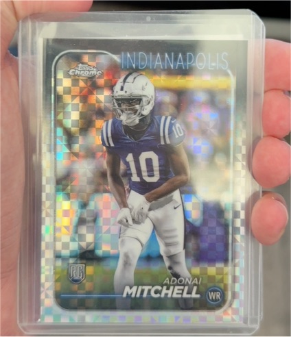 2024 Topps Chrome #210 Adonai Mitchell — front