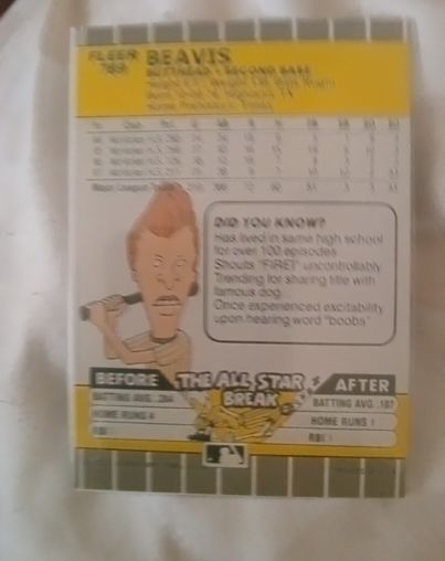 1989 Fleer #381 Beavis Buffalo Bisons AAA — front