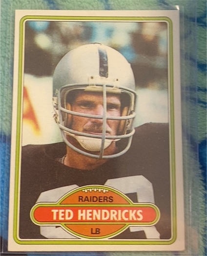 1980 Topps #489 Ted Hendricks — front