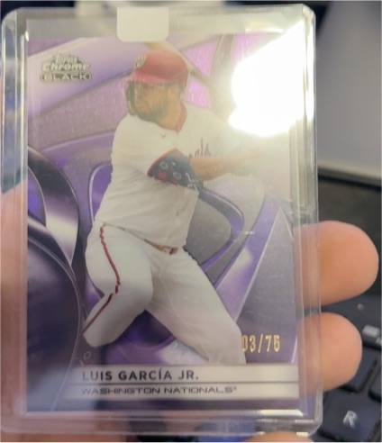 2025 Topps Chrome Black #03 Luis García Jr. — front