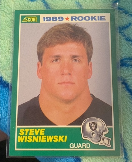 1989 Score #254 Steve Wisniewski Rookie — front