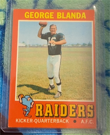 1971 Topps #39 George Blanda Oakland Raiders — front