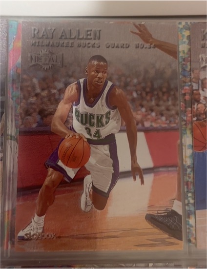 1999-00 Skybox Metal #4 Ray Allen — front
