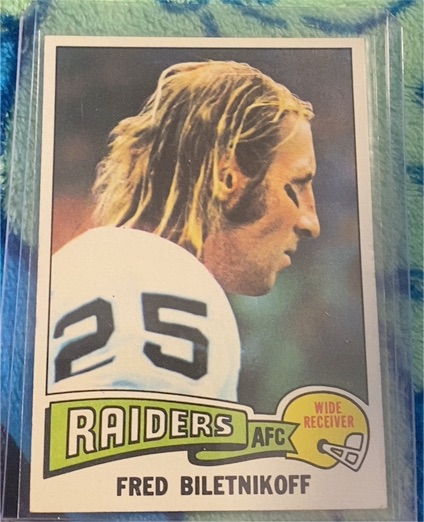 1975 Topps #405 Fred Biletnikoff — front