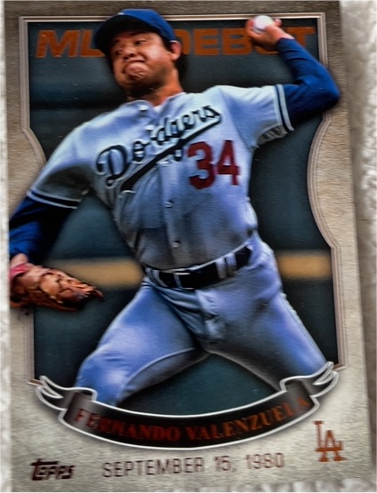 2016 Topps MLB Debut #MLBD-38 Fernando Valenzuela — front