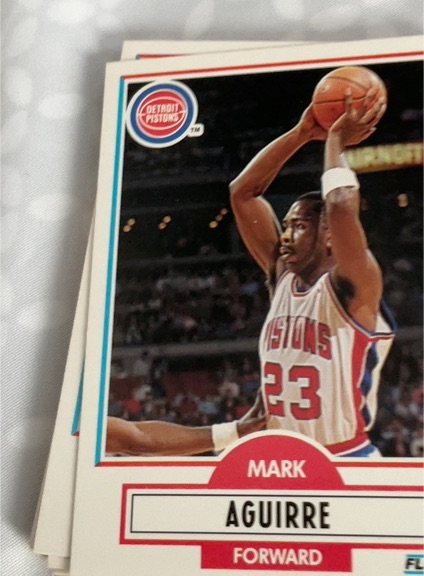 1990-91 Fleer #54 Mark Aguirre — front