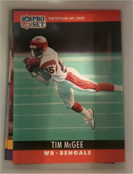 1990 Pro Set #85 Tim McGee — front