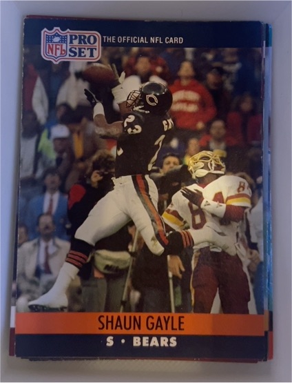 1990 Pro Set #450 Shaun Gayle — front