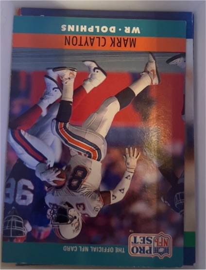 1990 Pro Set #177 Mark Clayton — front