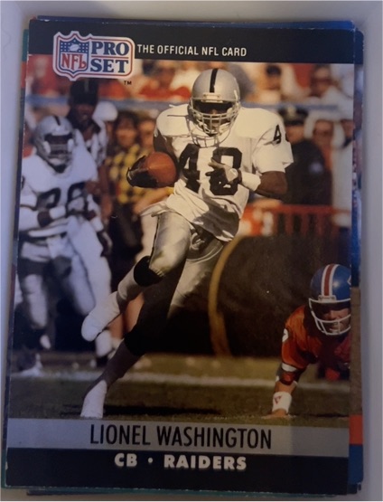 1990 Pro Set #549 Lionel Washington — front