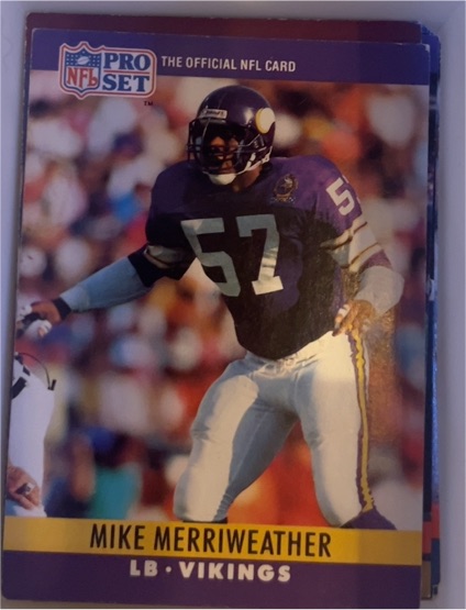 1990 Pro Set #192 Mike Merriweather — front