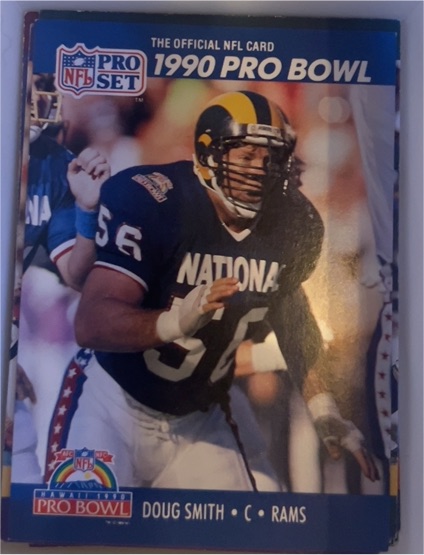 1990 Pro Set #418 Doug Smith Los Angeles Rams — front