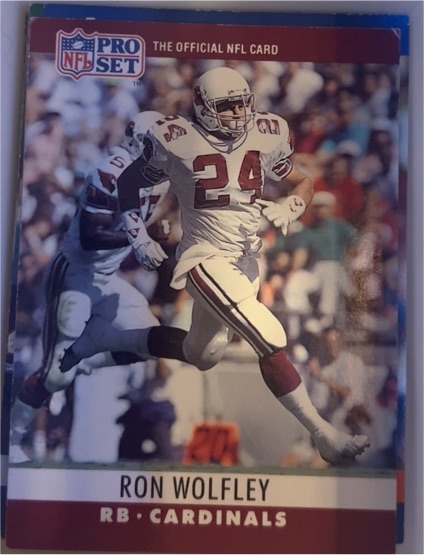 1990 Pro Set #264 Ron Wolfley — front