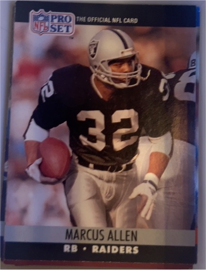 1990 Pro Set #538 Marcus Allen — front