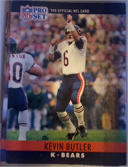 1990 Pro Set #50 Kevin Butler Chicago Bears — front