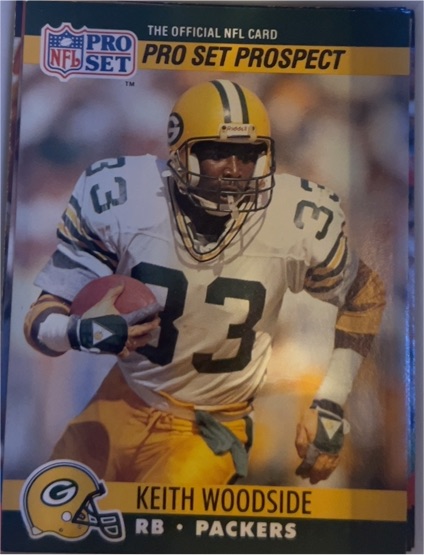 1990 Pro Set #734 Keith Woodside — front