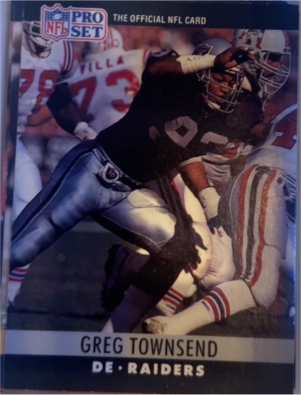 1990 Pro Set #158 Greg Townsend — front