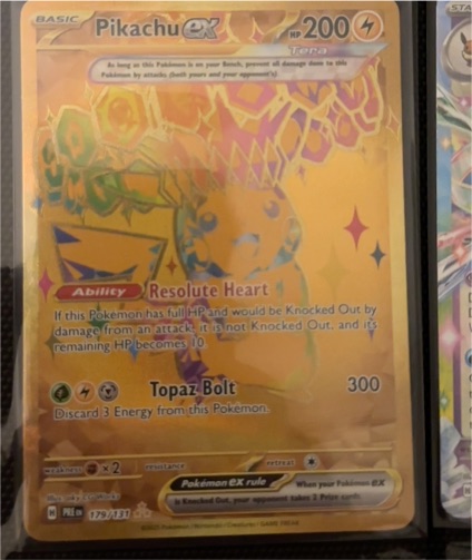2025 Pokemon Pikachu ex #179 — front